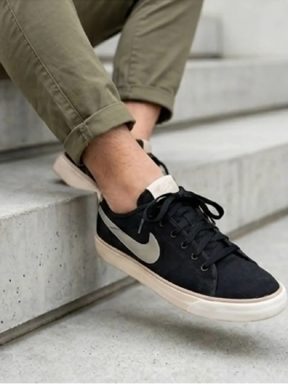 Nike‎ black sneakers. Size 7.5